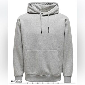 ONLY & SONS Grey Hoodie Sweatshirt